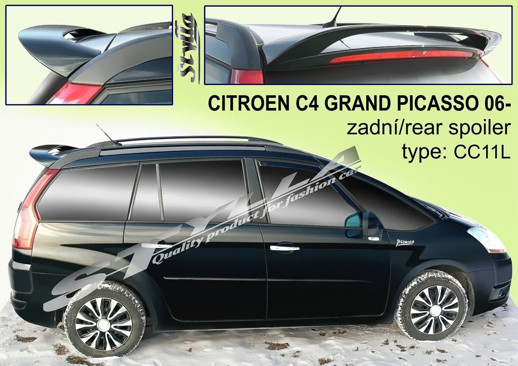 Spoiler Na Tylną Klape Górny, Citroen C4 Grand Picasso, 2006-2013