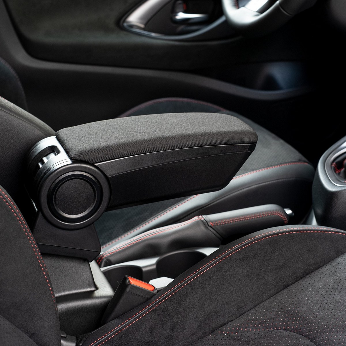 thumbnail image 2 of TFS Folding Leather Center Armrest For Skoda Fabia III NJ 2014+ – Black 2 of 6